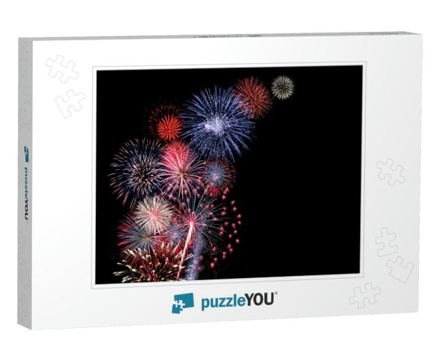 Huge Colorful Fireworks Display... Jigsaw Puzzle