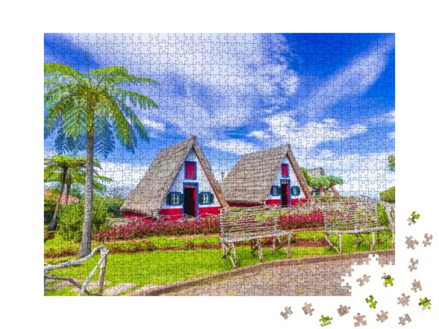 Traditional House in Madeira, Portugal... Jigsaw Puzzle with 1000 pieces