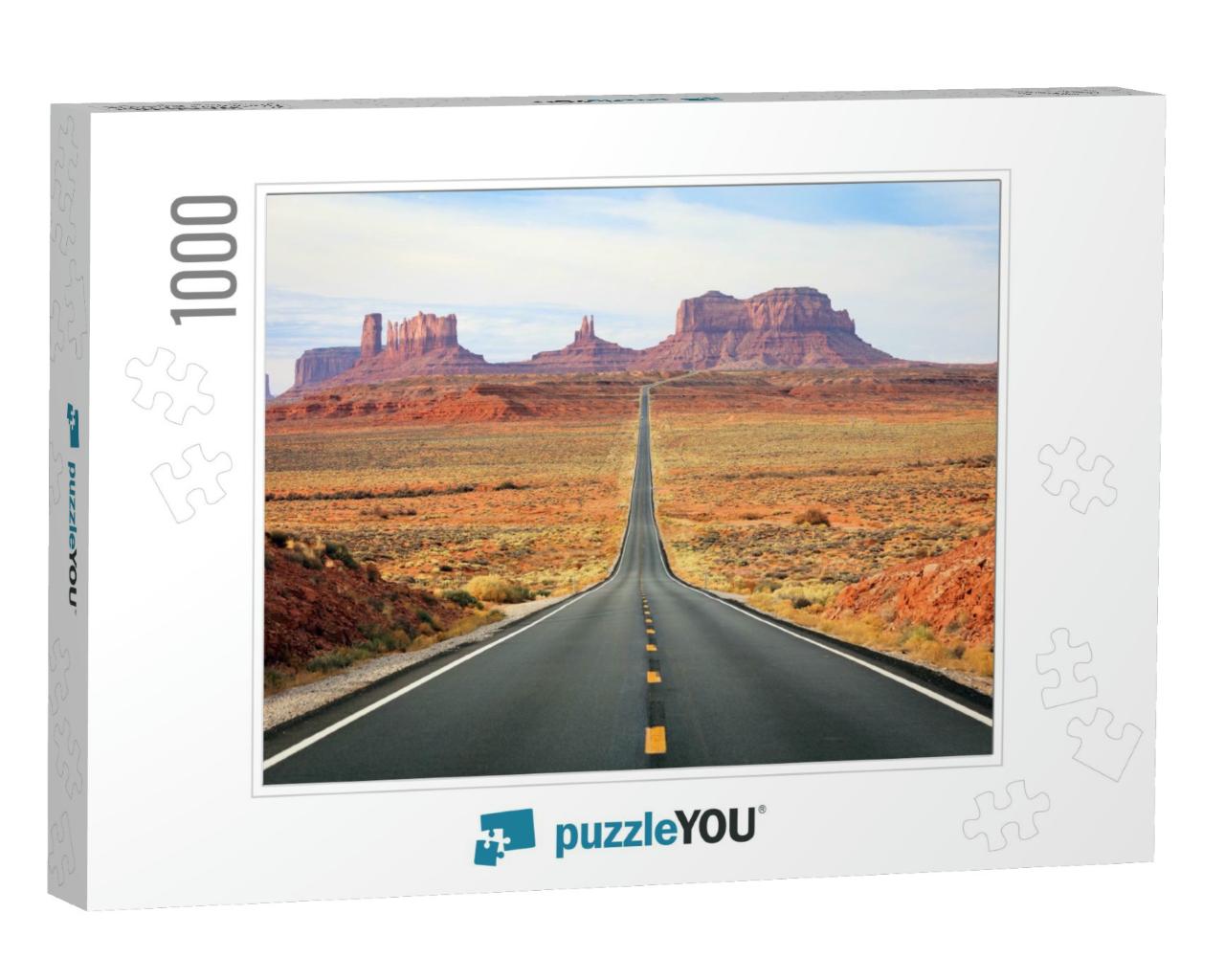 Amazing Sunlight Near Monument Valley, Arizona, Usa... Jigsaw Puzzle with 1000 pieces