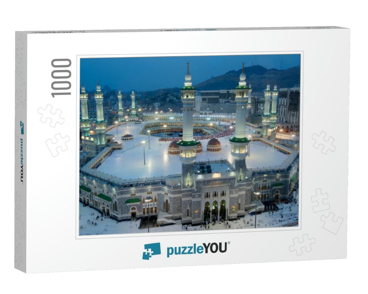 Prayer & Tawaf of Muslims Around Alkaaba in Mecca, Saudi... Jigsaw Puzzle with 1000 pieces