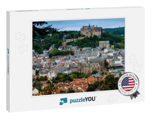 Cityscape & Landmarks of Marburg, Hessen, Germany... Jigsaw Puzzle