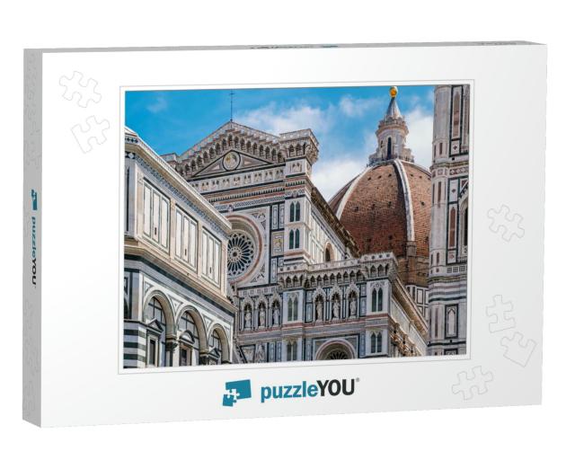 Florence Duomo, Italy. Santa Maria Del Fiore Cathedral Ba... Jigsaw Puzzle
