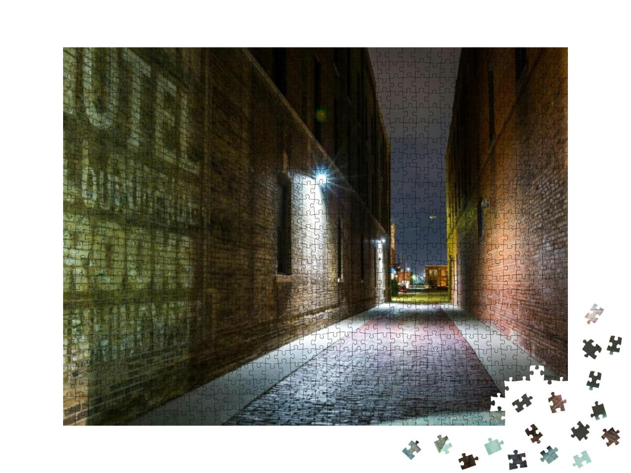 Squeaky-Clean Alley, Old Town, Wichita, Kansas... Jigsaw Puzzle with 1000 pieces