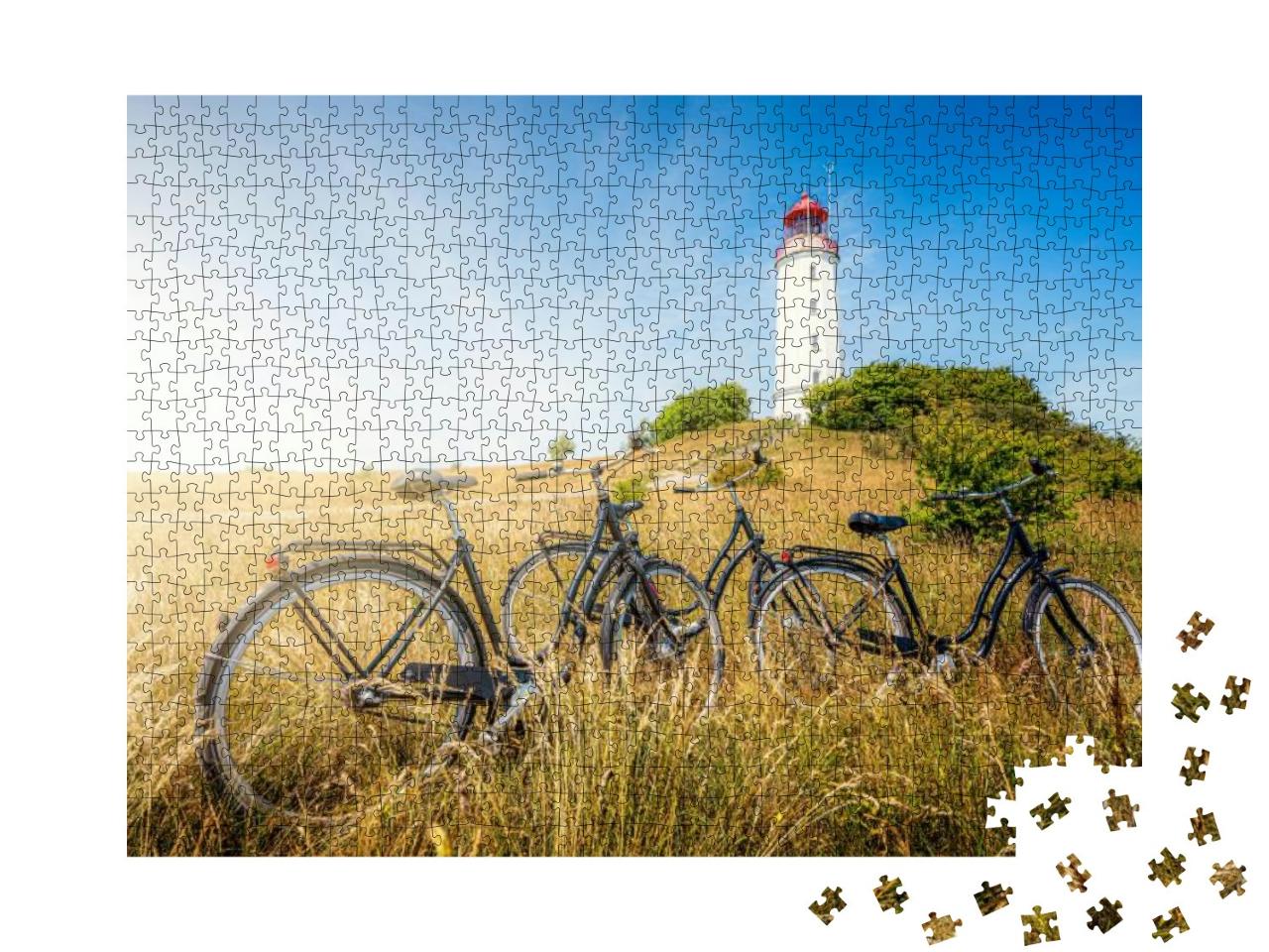 Scenic Panoramic View of Famous Lighthouse Dornbusch on t... Jigsaw Puzzle with 1000 pieces