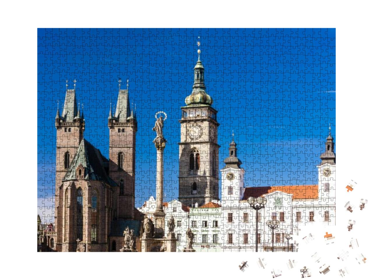 Large Square, Hradec Kralove, Czech Republic... Jigsaw Puzzle with 1000 pieces