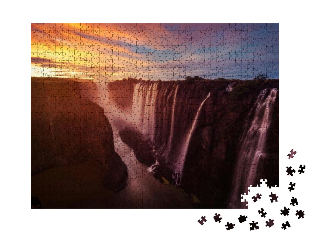 Victoria Falls in Zambia & Zimbabwe... Jigsaw Puzzle with 1000 pieces