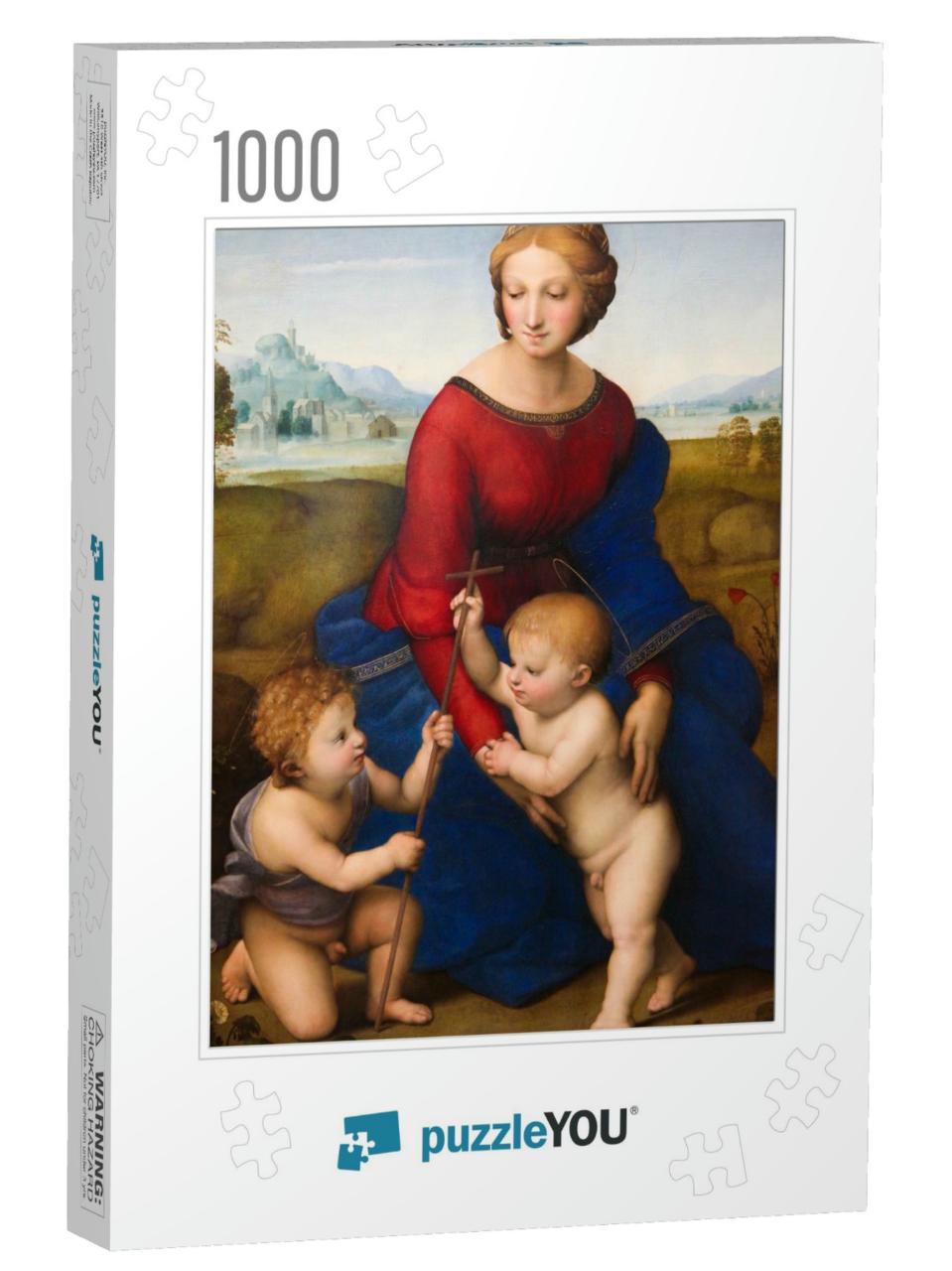 The Madonna of the Meadow, Painting Created by the Famous... Jigsaw Puzzle with 1000 pieces