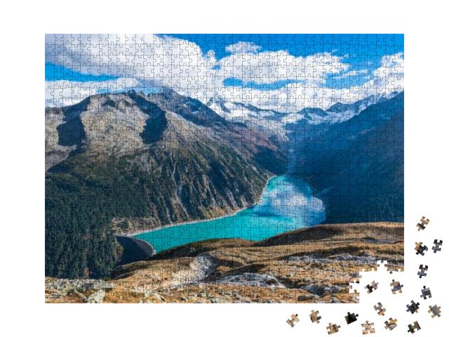 Beautiful View of Schlegeis Stausee - Zillertal, Austria... Jigsaw Puzzle with 1000 pieces