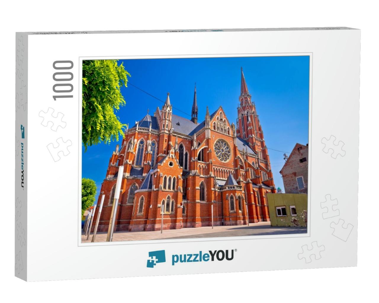 Osijek Cathedral of St Peter & St Paul Colorful View, Sla... Jigsaw Puzzle with 1000 pieces
