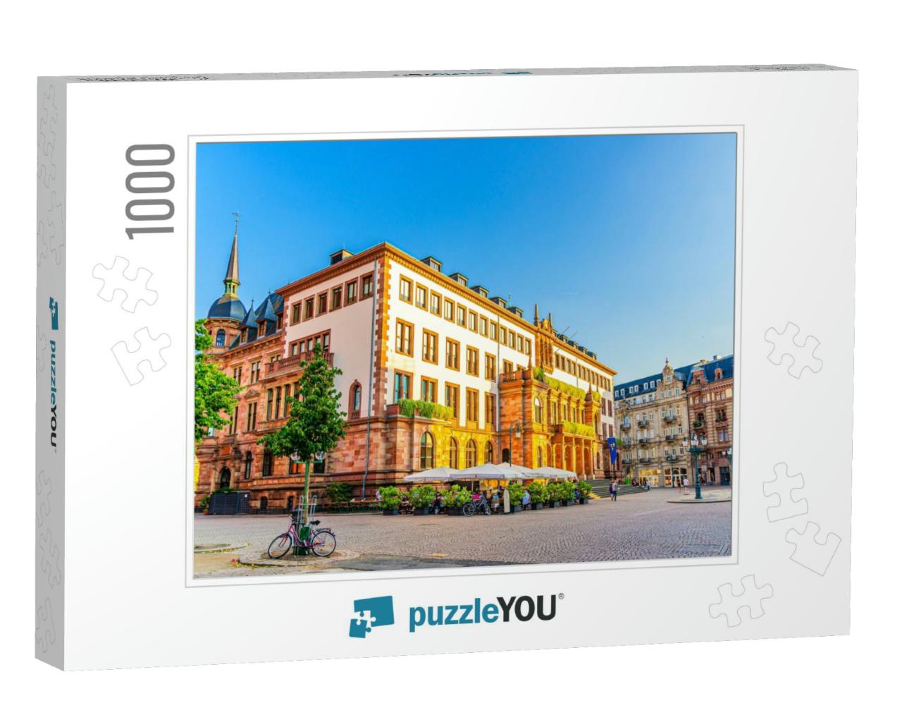 Wiesbaden City Palace Stadtschloss or New Town Hall Ratha... Jigsaw Puzzle with 1000 pieces