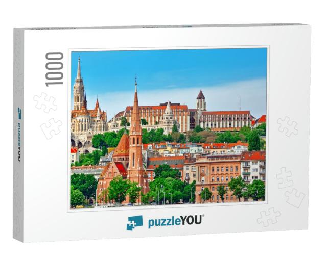 Church of St. Matthias, Fishermans Bastion, Calvinist Chu... Jigsaw Puzzle with 1000 pieces