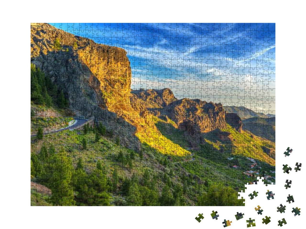 Mountains of Gran Canaria Island, Spain... Jigsaw Puzzle with 1000 pieces