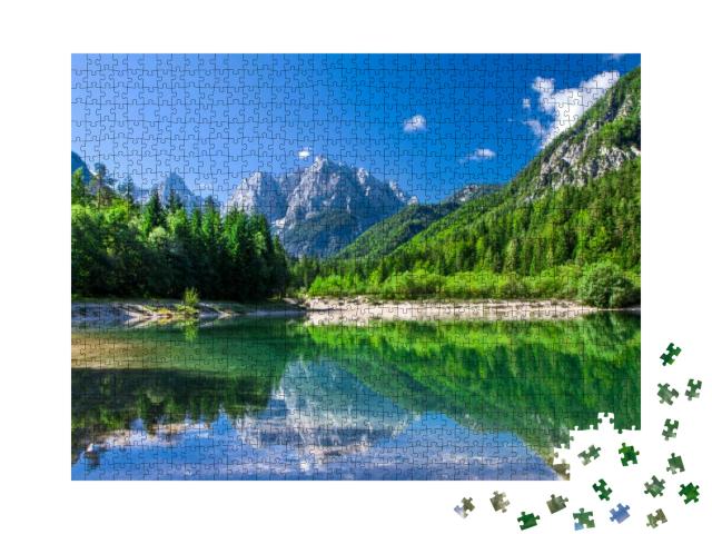 Valley in the Triglav National Park, Julian Alps, Sloveni... Jigsaw Puzzle with 1000 pieces