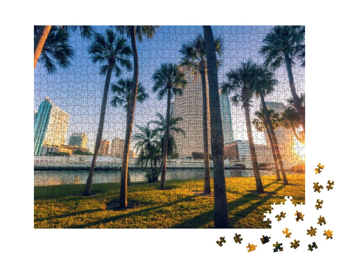Downtown of Tampa. Tampa, Florida, Usa... Jigsaw Puzzle with 1000 pieces