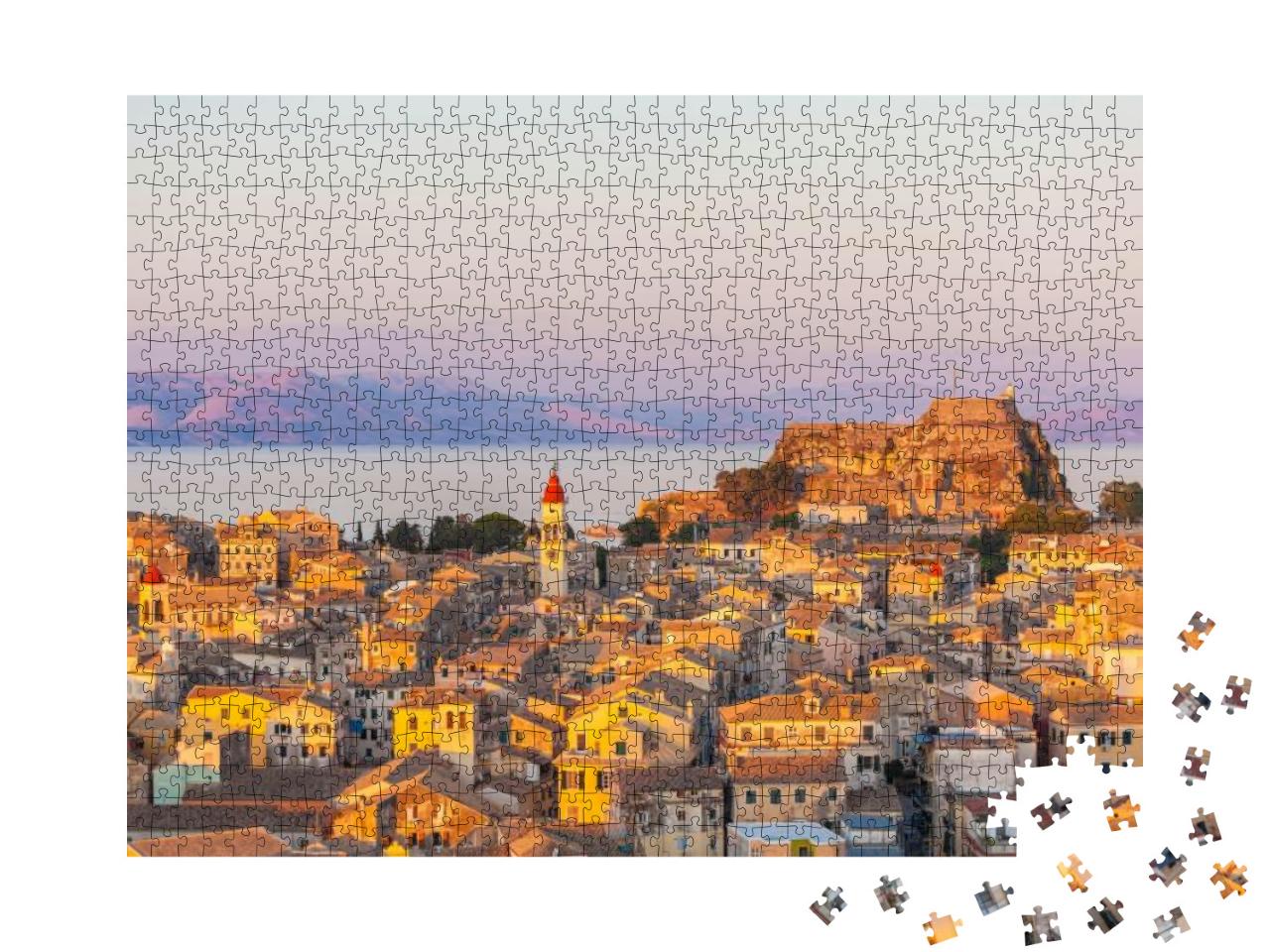 Aerial View from New Fortress on the City Before Sunset... Jigsaw Puzzle with 1000 pieces