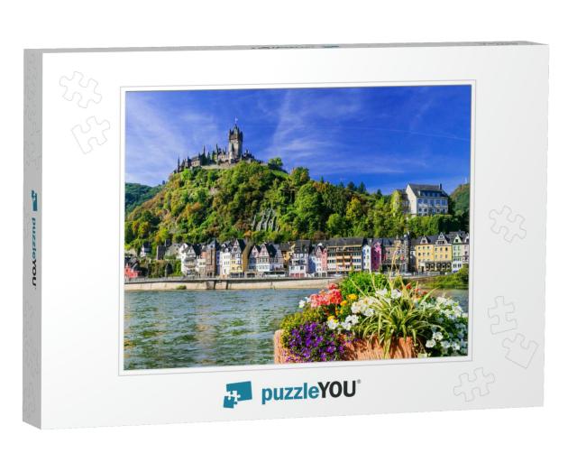 Cochem - Beautiful Medieval Town in Germany, Famous Rhein... Jigsaw Puzzle