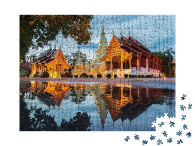 Wat Phra Singh in Chiang Mai, Thailand... Jigsaw Puzzle with 1000 pieces