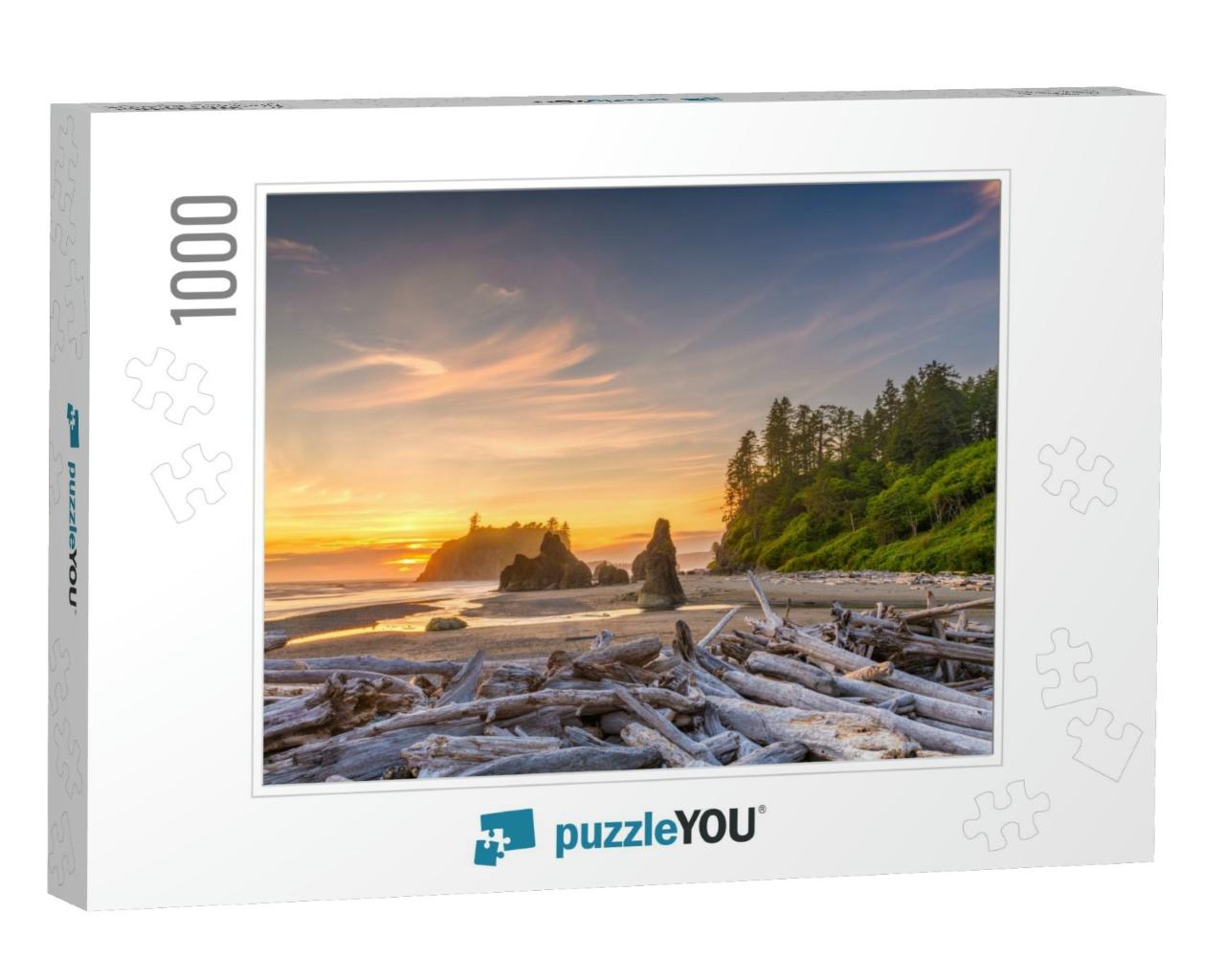 Olympic National Park, Washington, USA At Ruby Beach with... Jigsaw Puzzle with 1000 pieces