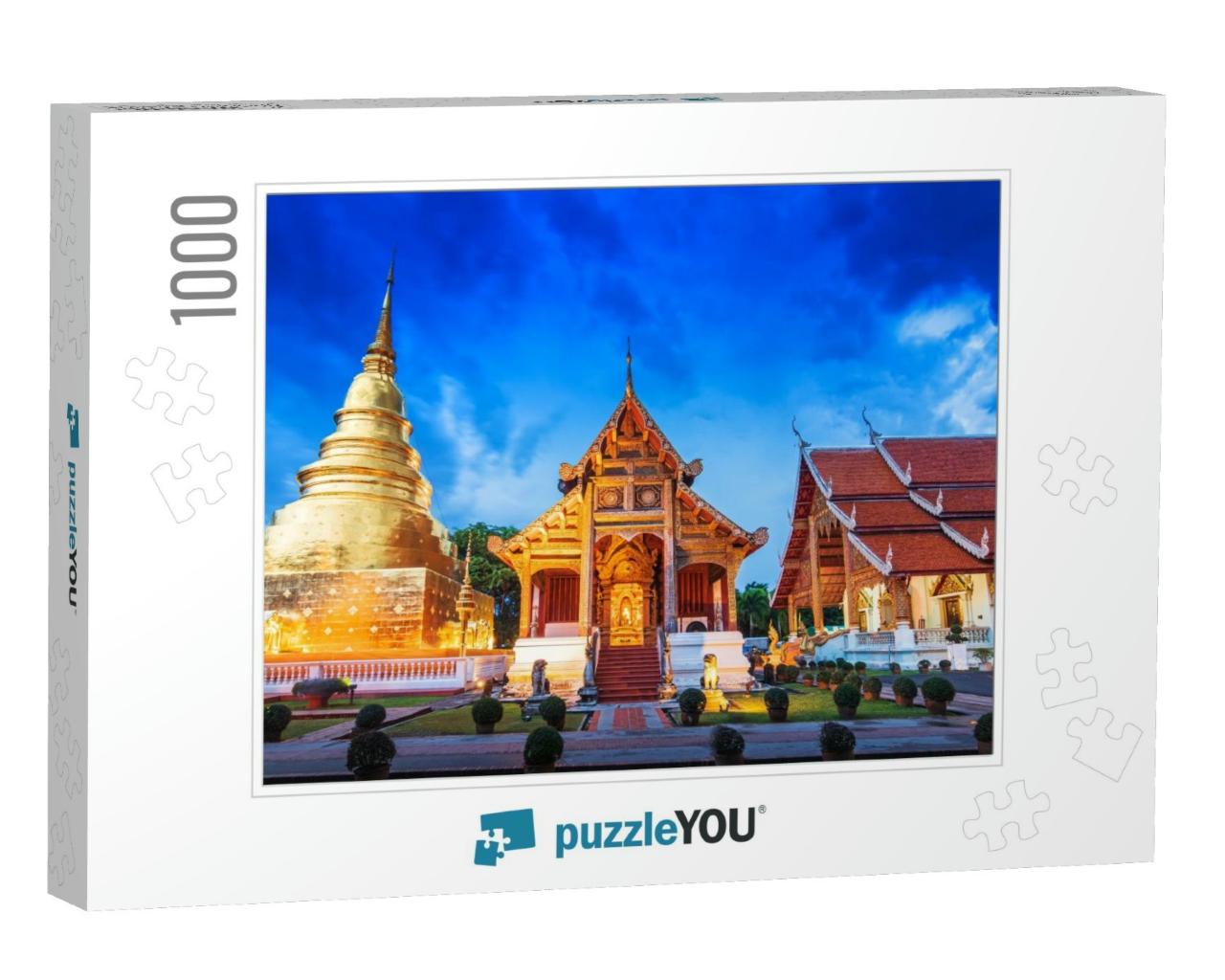 Wat Phra Singh in Chiang Mai, Thailand. Wat Phra Singh is... Jigsaw Puzzle with 1000 pieces