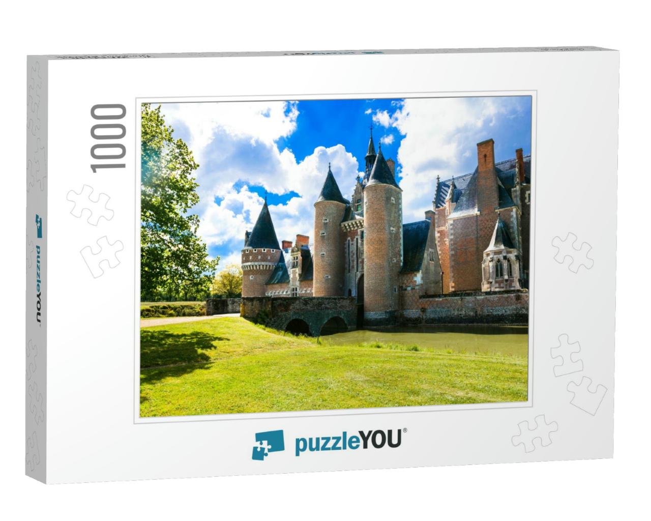 Romantic Medieval Castles of Loire Valley - Beautiful Cha... Jigsaw Puzzle with 1000 pieces
