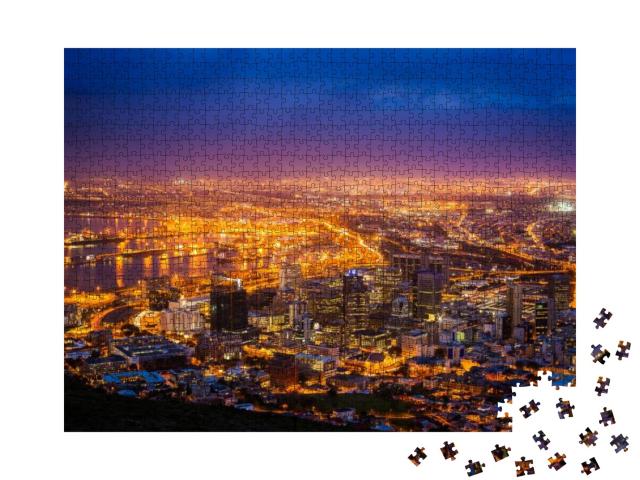 View of Cape Town At Dawn, South Africa... Jigsaw Puzzle with 1000 pieces