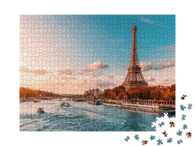 The Main Attraction of Paris & All of Europe is the Eiffe... Jigsaw Puzzle with 1000 pieces