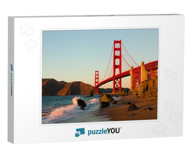 Golden Gate Bridge in San Francisco At Sunset... Jigsaw Puzzle