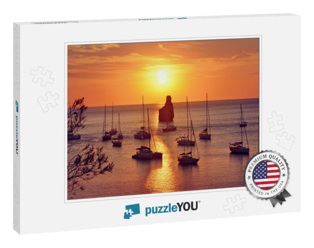 Sailboat At Sunset, Ibiza 2018... Jigsaw Puzzle