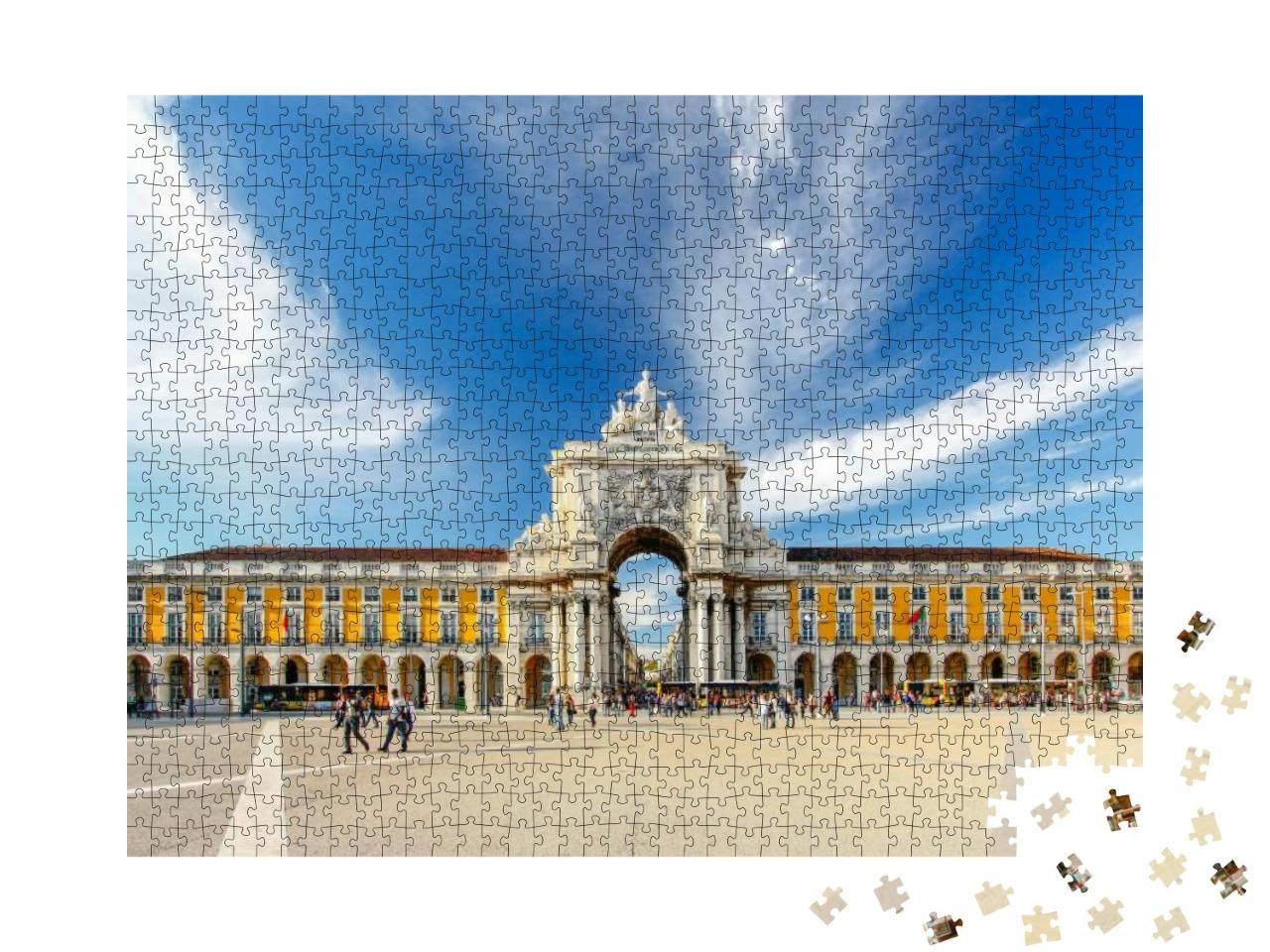 Famous Arch At the Praca Do Comercio, Lisbon, Portugal... Jigsaw Puzzle with 1000 pieces