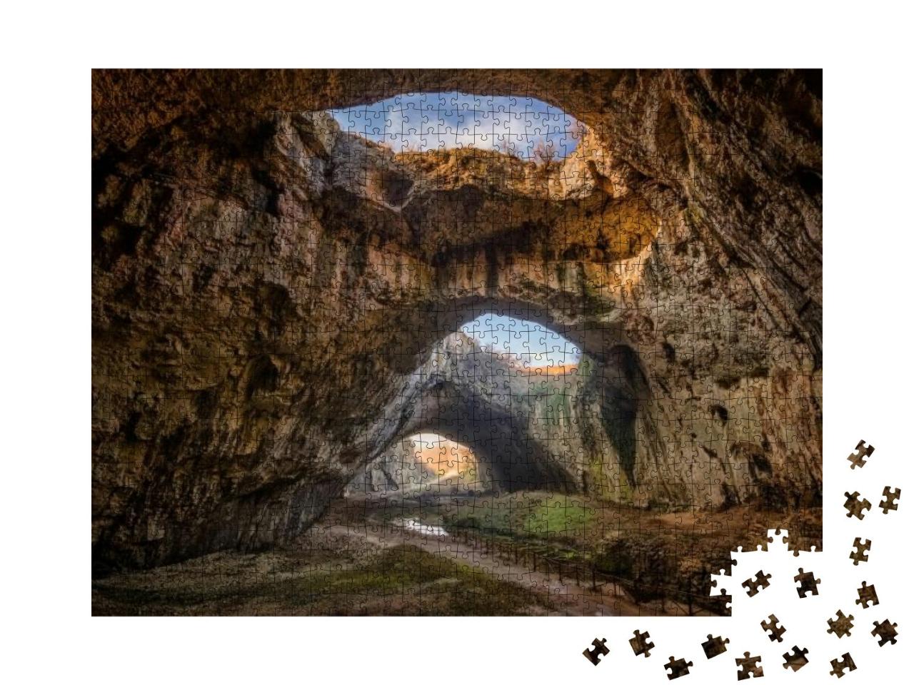 The Cave. Magnificent View of the Devetaki Cave, Bulgaria... Jigsaw Puzzle with 1000 pieces