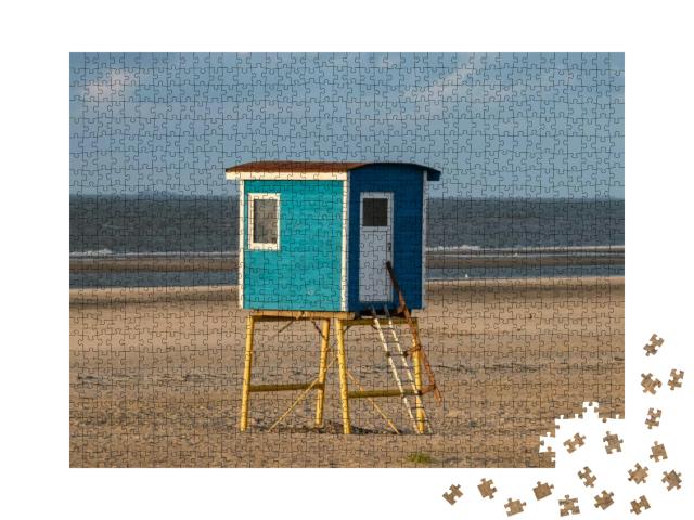 Safe House on the Beach of Langeoog on a Beautiful Sunny... Jigsaw Puzzle with 1000 pieces