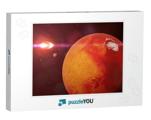 Planet Mars During the Martian Winter Lit by the Distant... Jigsaw Puzzle