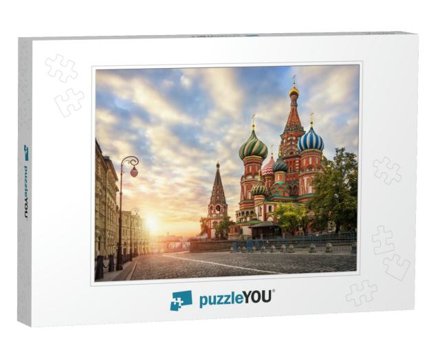 St. Basils Cathedral on Red Square Under the Morning Sky... Jigsaw Puzzle