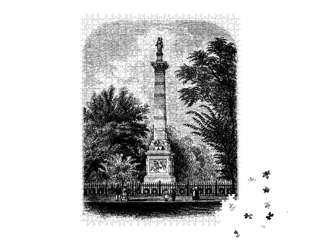 Monument of General Casimir Pulaski, a Polish-Born Revolu... Jigsaw Puzzle with 1000 pieces