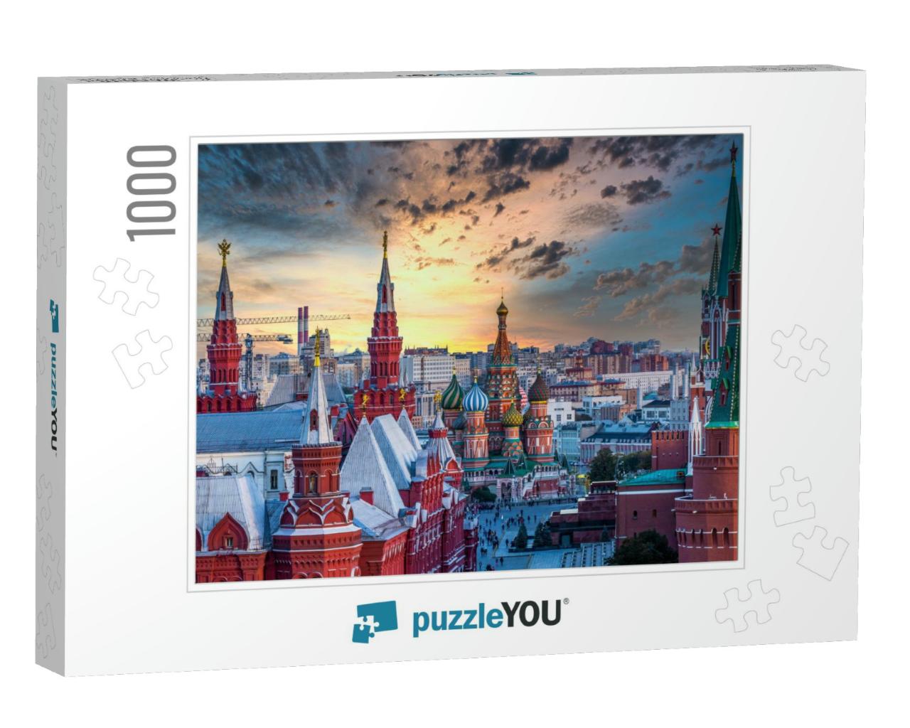 St. Basils Cathedral Ancient Architecture on Red Square i... Jigsaw Puzzle with 1000 pieces
