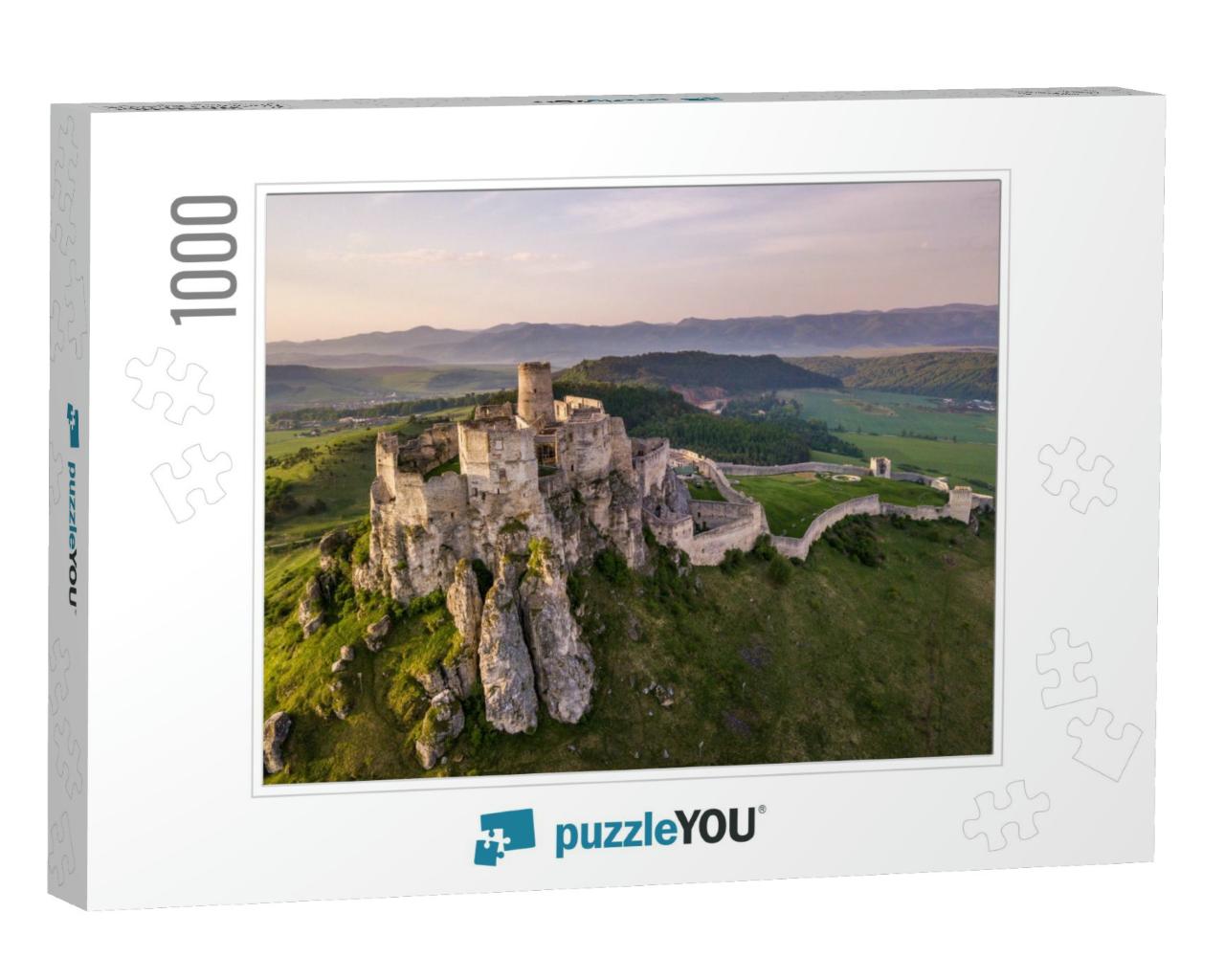 Spis... Castle in Slovakia. Morning Light. Spring Backgroun... Jigsaw Puzzle with 1000 pieces