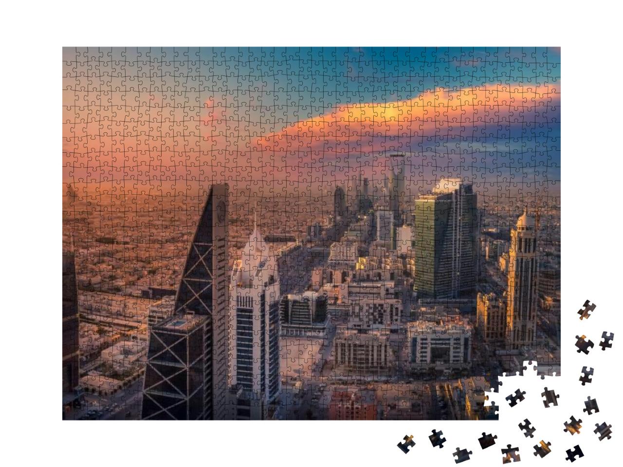 Kingdom of Saudi Arabia Landscapes by Day - Riyadh Tower... Jigsaw Puzzle with 1000 pieces