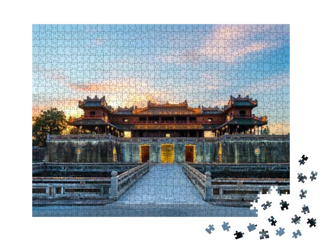 Wonderful View of the Meridian Gate Hue to the Imperial C... Jigsaw Puzzle with 1000 pieces