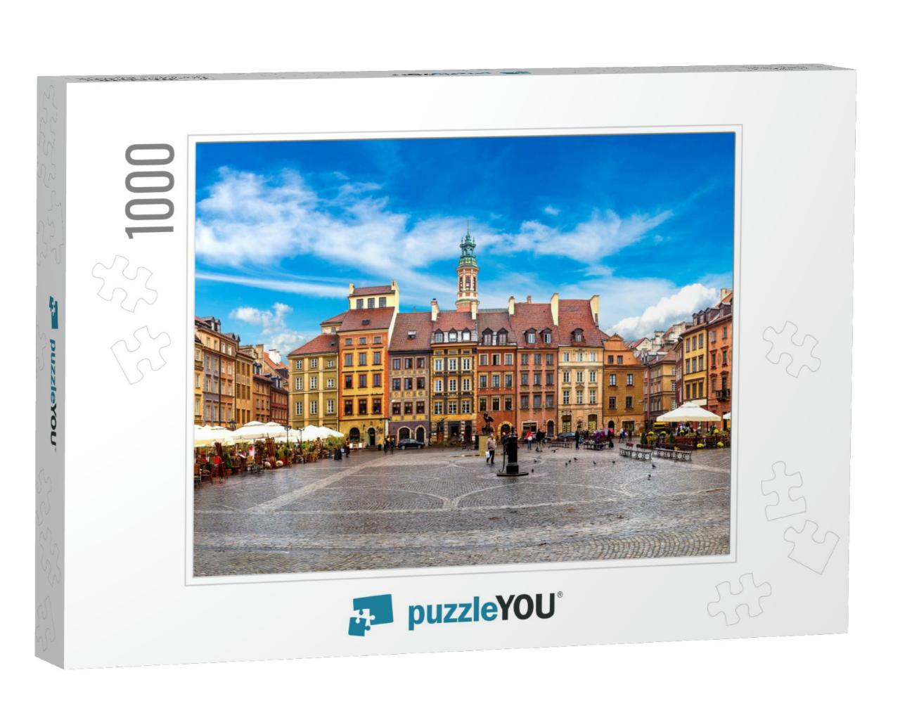 Old Town Square in Warsaw in a Summer Day, Poland... Jigsaw Puzzle with 1000 pieces