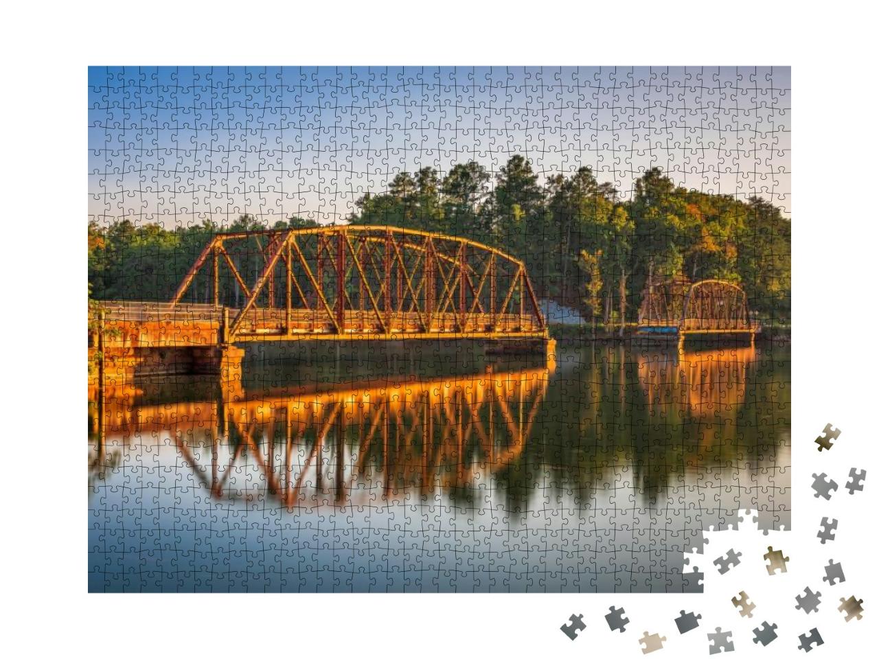 Highway 123 Fishing Pier in Westminster, South Carolina... Jigsaw Puzzle with 1000 pieces