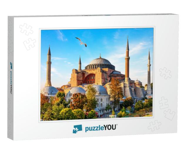 Famous Hagia Sophia Mosque in Istanbul, Turkey... Jigsaw Puzzle