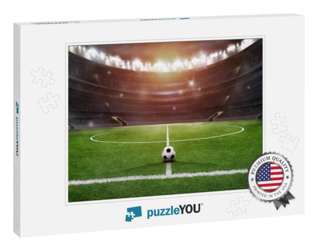 Soccer Ball in the Stadium... Jigsaw Puzzle