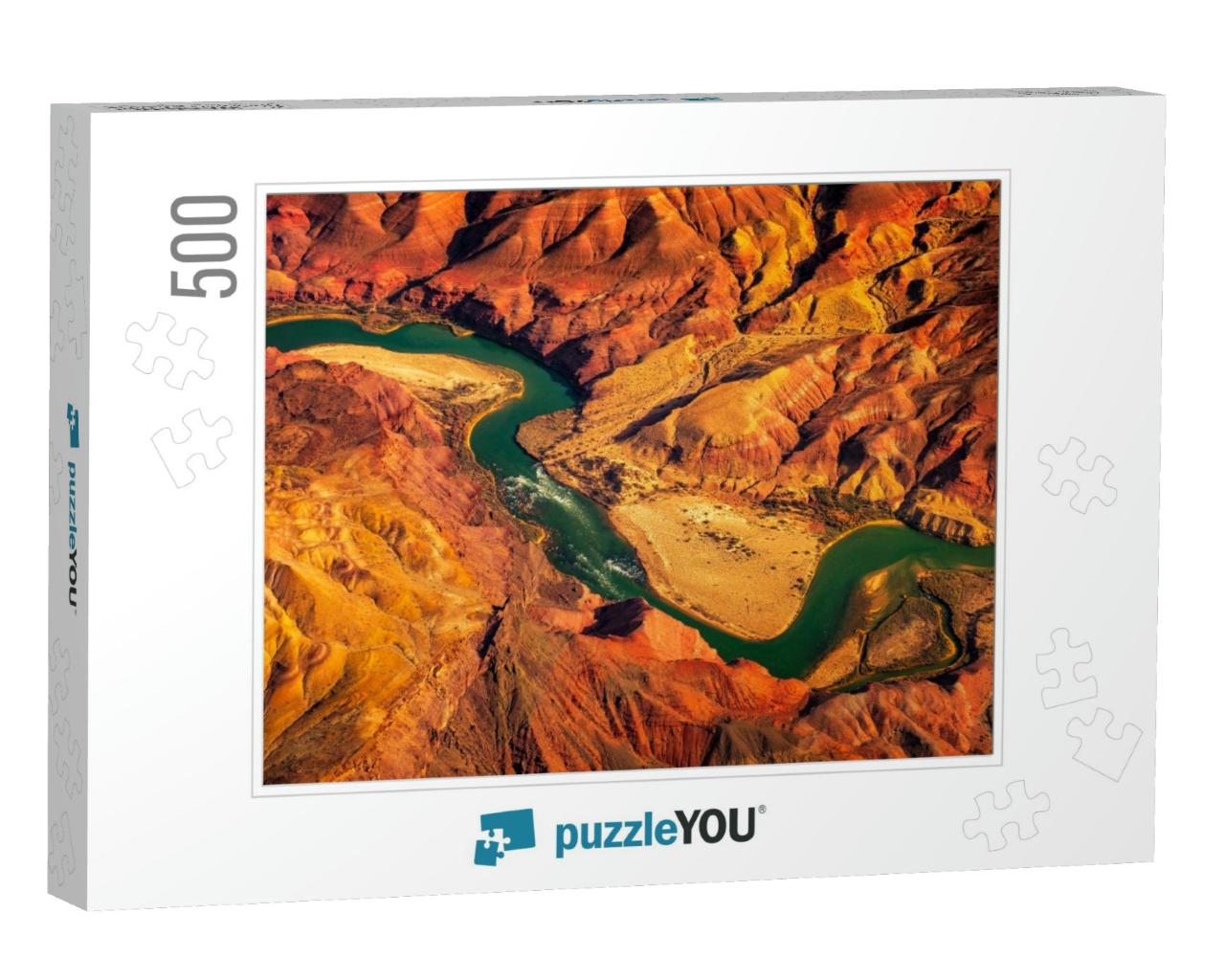 Aerial Landscape View of Colorado River in Grand Canyon... Jigsaw Puzzle with 500 pieces