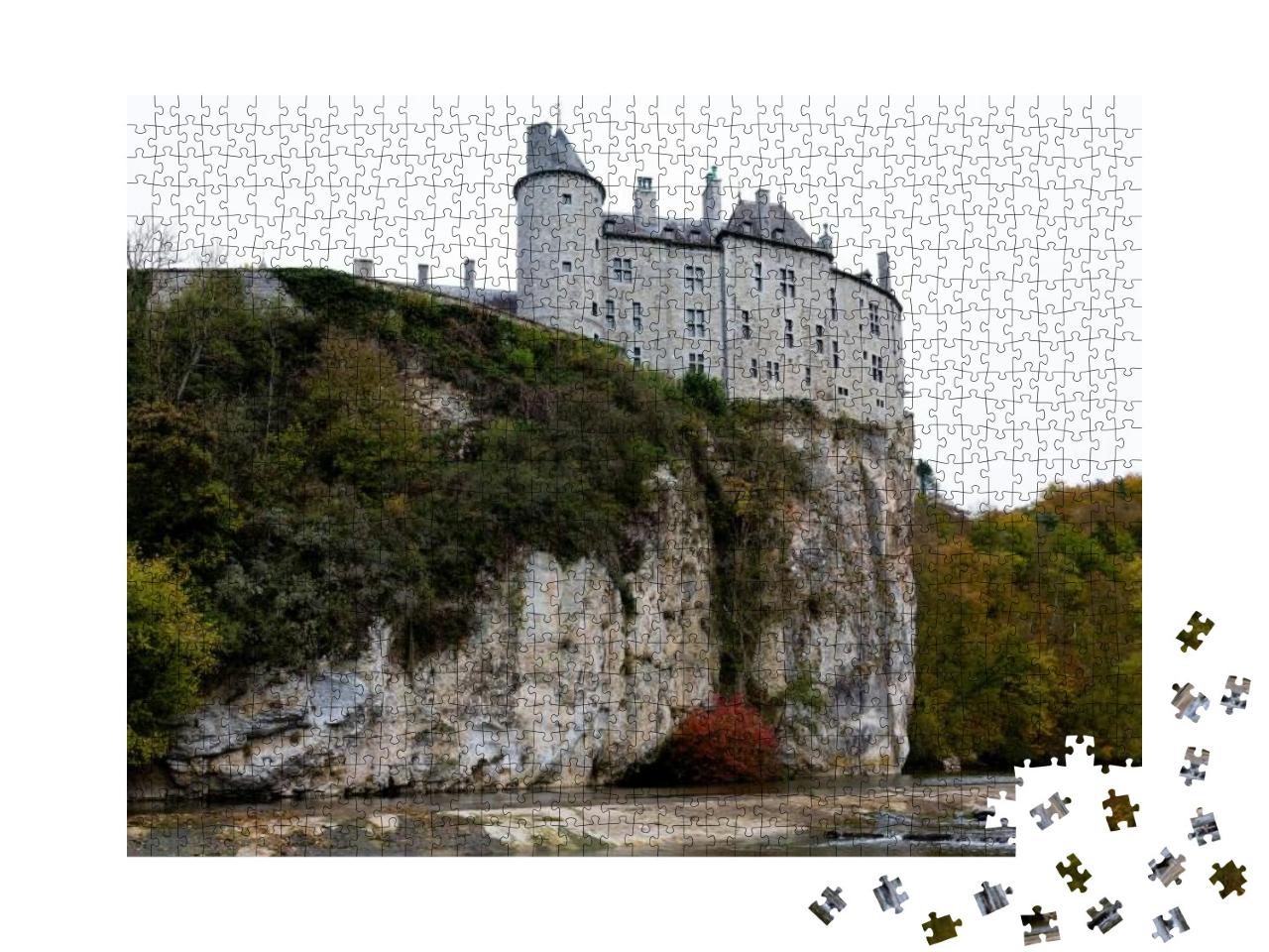 Walzin Castle on a Rock... Jigsaw Puzzle with 1000 pieces