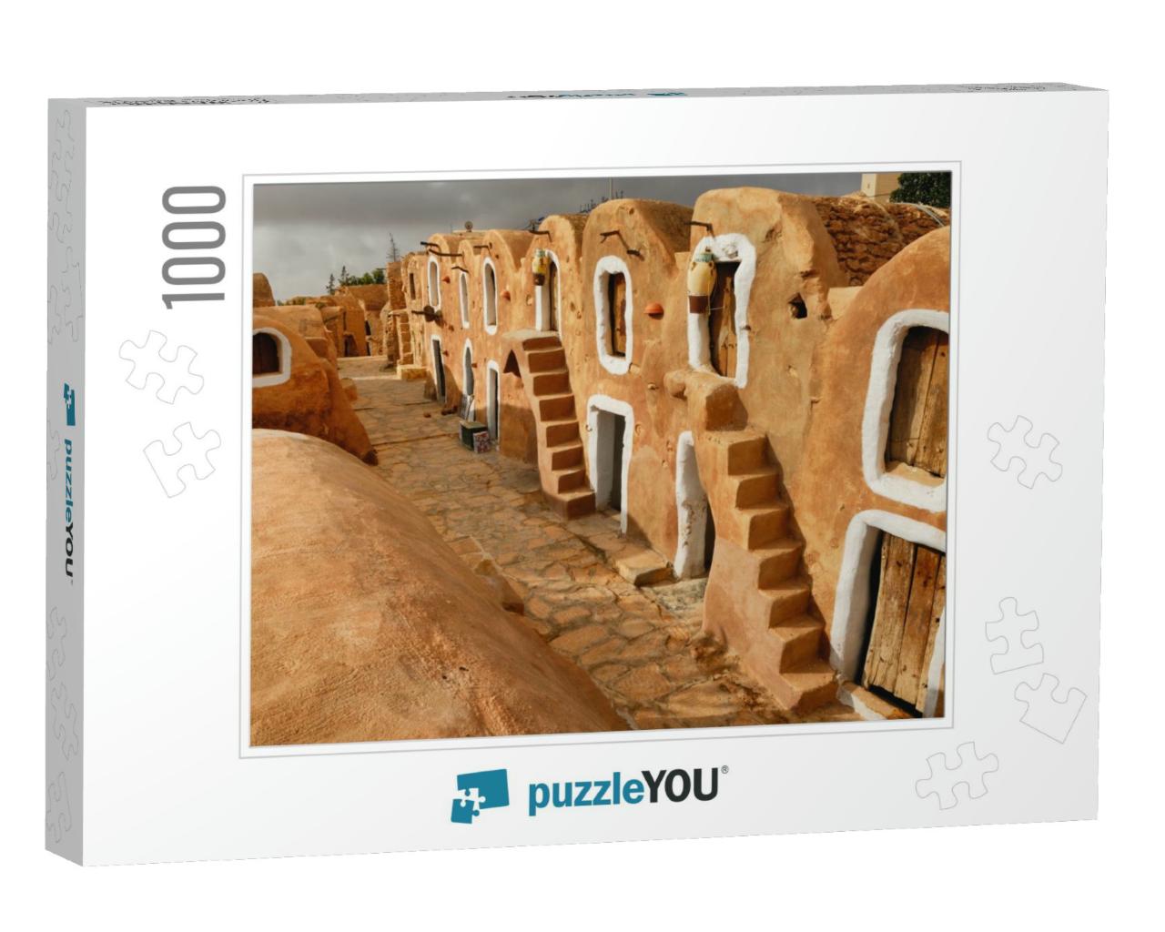 Tunisian Granery. Old Ruins of a Building, Ksar Ouled Deb... Jigsaw Puzzle with 1000 pieces
