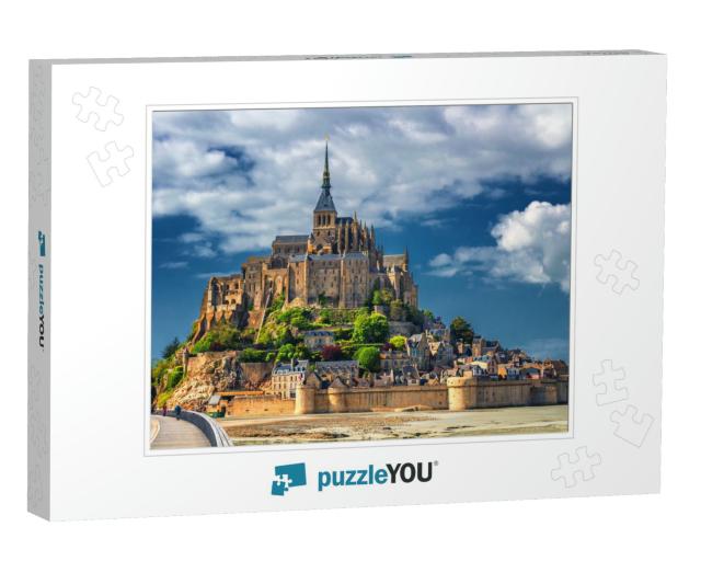 Beautiful Panoramic View of Famous Le Mont Saint-Michel T... Jigsaw Puzzle