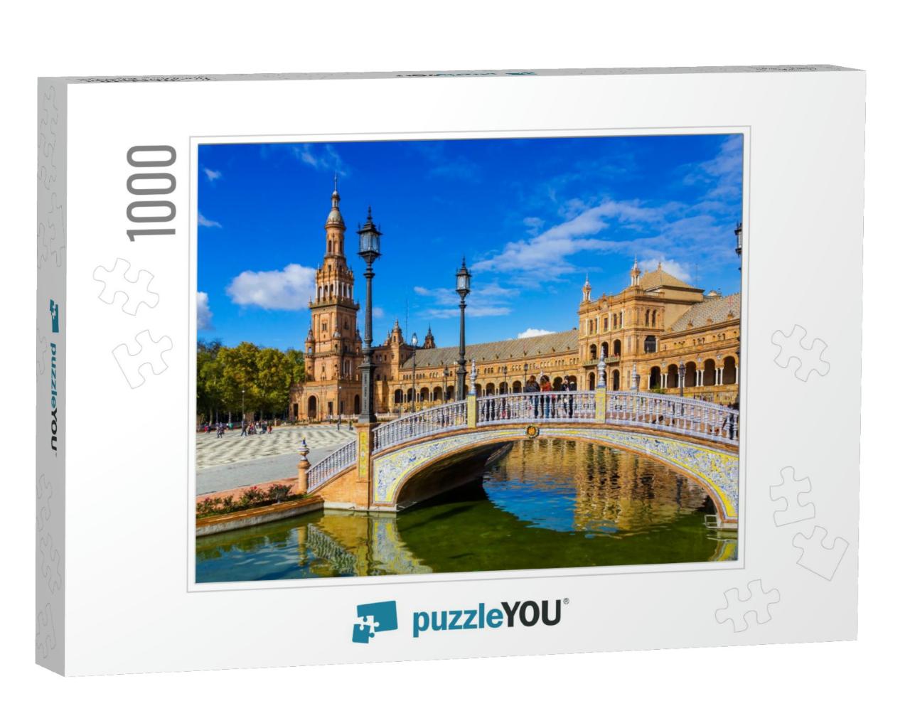 Spanish Square in Sevilla, Spain... Jigsaw Puzzle with 1000 pieces