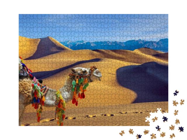 Magnificent One-Humped Camel - Dromedar. the Camel is Bea... Jigsaw Puzzle with 1000 pieces