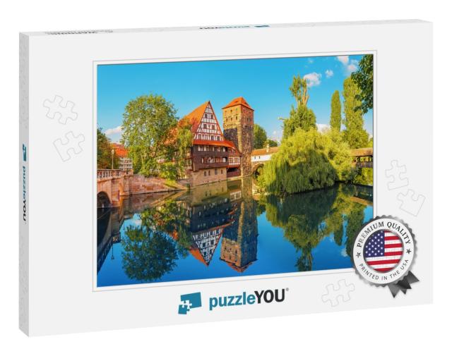 A Colorful & Picturesque View of the Half-Timbered Old Ho... Jigsaw Puzzle