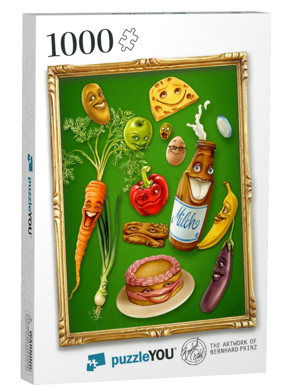 Cartoon Culinary Delights Jigsaw Puzzle with 1000 pieces